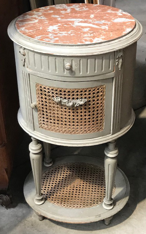 french antique louis xvi bedside table orginnal paint